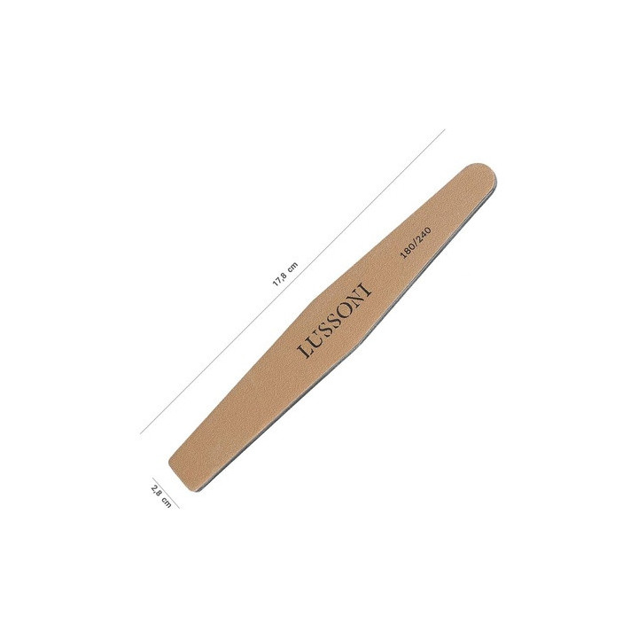 Lussoni Ns Brown Diamond File Grid 180/240 10PCS | Bellasoa Paris