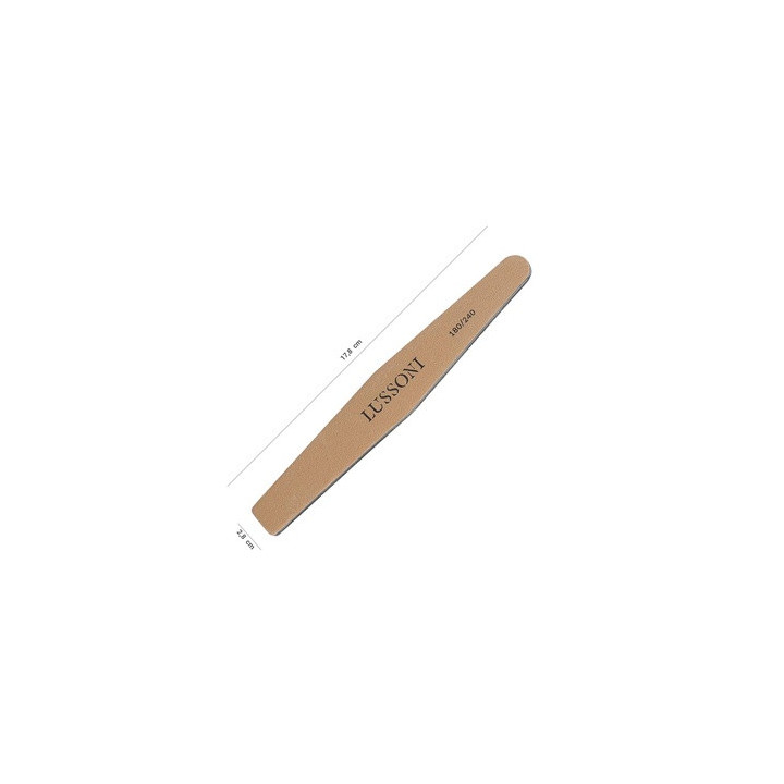 Lussoni Ns Brown Diamond File Grid 180/240 25PCS | Bellasoa Paris