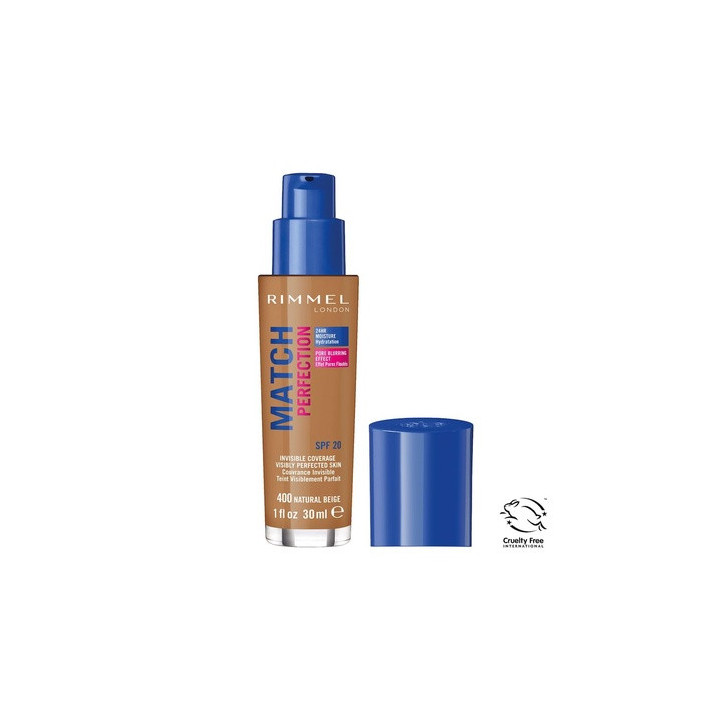 Rimmel Match Perfection SPF20 400 Natur Beige 30ML | Bellasoa Paris