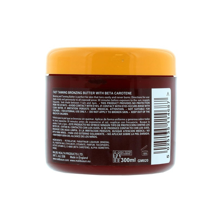 Malibu 300ML Bronzing Butter Carotene | Bellasoa Paris