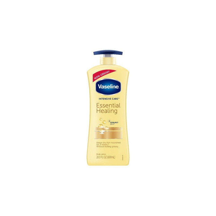 Vaseline 600ML Body Lotion Essential Healing With Pump | Bellasoa Pari