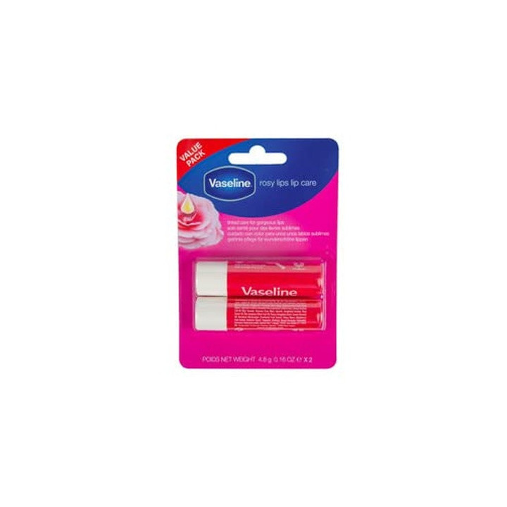 Vaseline 2 X 4.8G Stick Rosy Lips Twin Pack | Bellasoa Paris