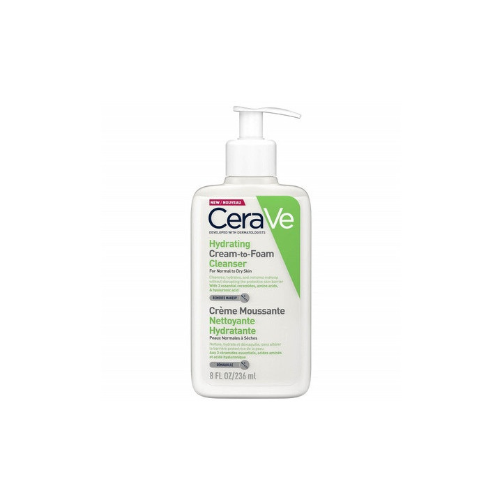 CeraVe — Mousse nettoyante, 236 ml | Bellasoa Paris