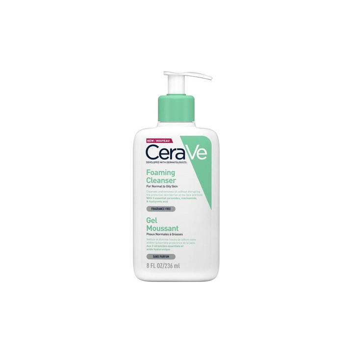 CeraVe — Mousse nettoyante, 236 ml | Bellasoa Paris