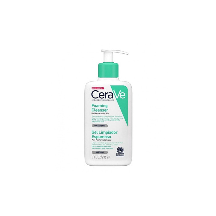 CeraVe — Mousse nettoyante, 236 ml | Bellasoa Paris