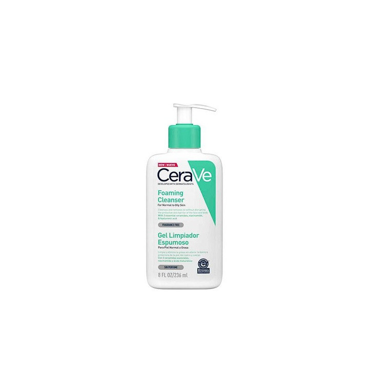 CeraVe — Mousse nettoyante, 236 ml | Bellasoa Paris