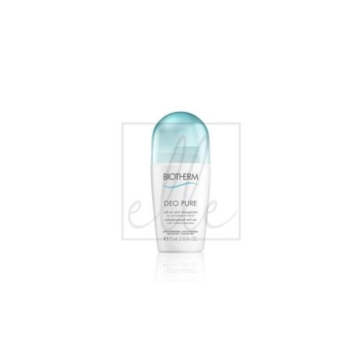 Biotherm Deo Pure Rollon 75ml Antiperspirant With Triactive Mineral Co