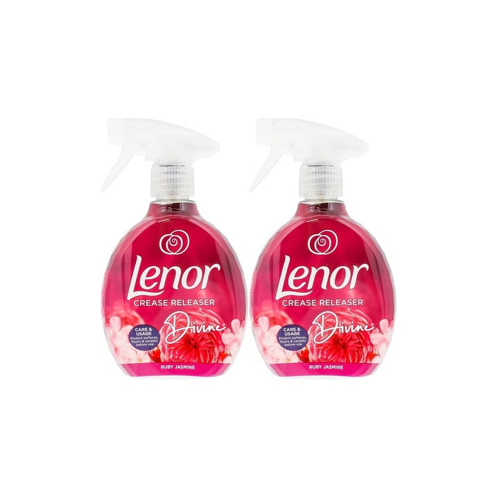 Lenor Crease Release Divine Ruby Jasmine 500ml Removes Creases Iron | 
