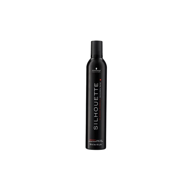 Silhouette Super Hold Mousse (black) 500ML | Bellasoa Paris