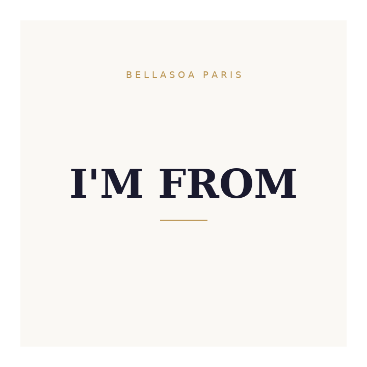 I'm From — Crème visage riz, 50 g | Bellasoa Paris