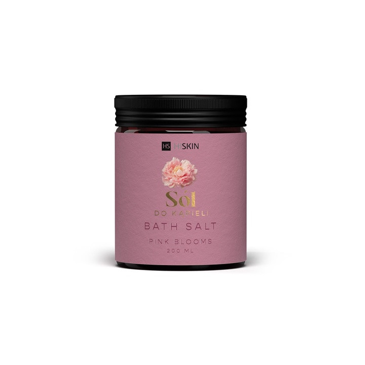 Hiskin Pink Blooms Bath Salt 200ML | Bellasoa Paris