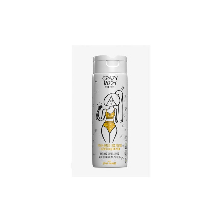 Hiskin Crazy Body Bath Liquid Pina Colada 250ML | Bellasoa Paris
