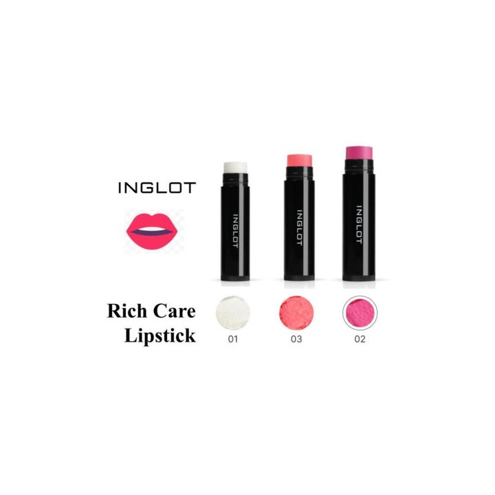 Inglot — Rich Care Rouge à lèvres 01, 5 g | Bellasoa Paris