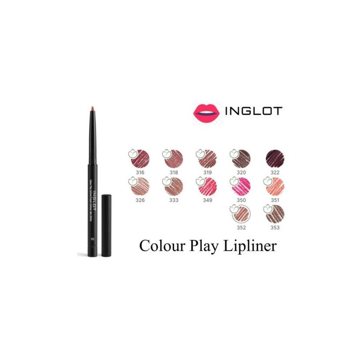 Inglot — Colour Play Crayon lèvres 349, 0.30 g | Bellasoa Paris