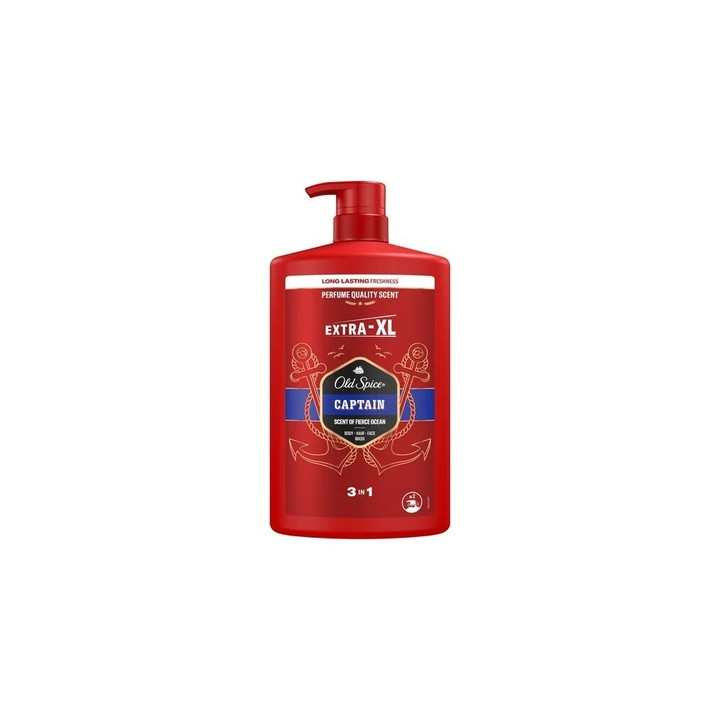 Old Spice — 3in1 Body, Hair & Face Pump Captain, 1 l | Bellasoa Paris