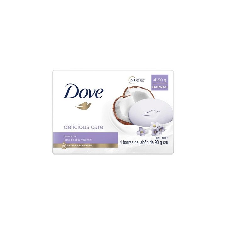 Dove — 4X Savon Relaxing With Coconut Milk & Jasmine (non Uk/eu), 90 g