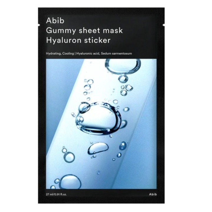 Abib — Gummy Masque Tissu Hyaluron Hydratant, 27 ml | Bellasoa Paris