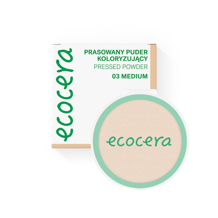 Ecocera — Color Pressed Poudre Light Medium, 8.5 g | Bellasoa Paris