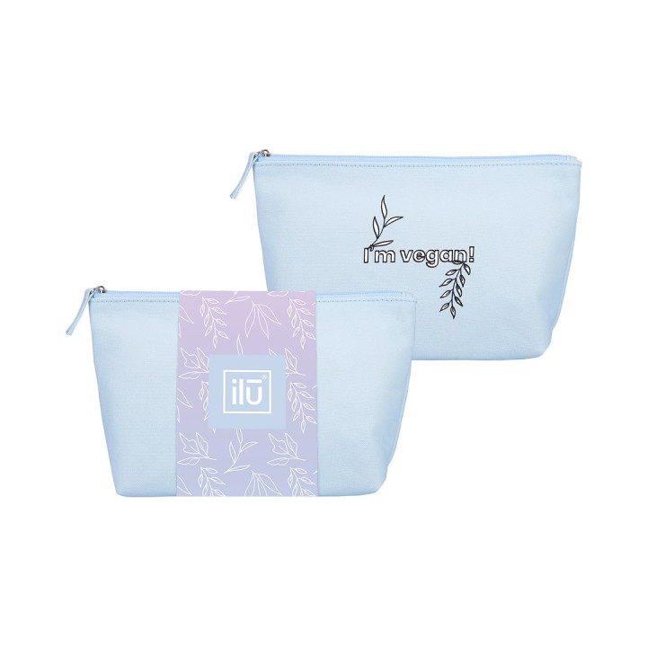 Ilu — Mu Cotton Beauty Bag Blue | Bellasoa Paris