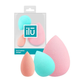 Ilu — Mu Sponges Mini Medium Large, 3 pièces | Bellasoa Paris