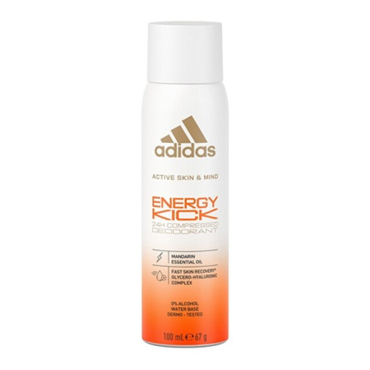adidas — Compact Déodorant Body Spray Energy Kick, 100 ml | Bellasoa P