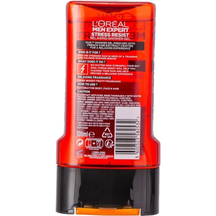 L Oreal — L'oreal Men Expert Gel Douche 5 In 1 Stress Resist, 300 ml |
